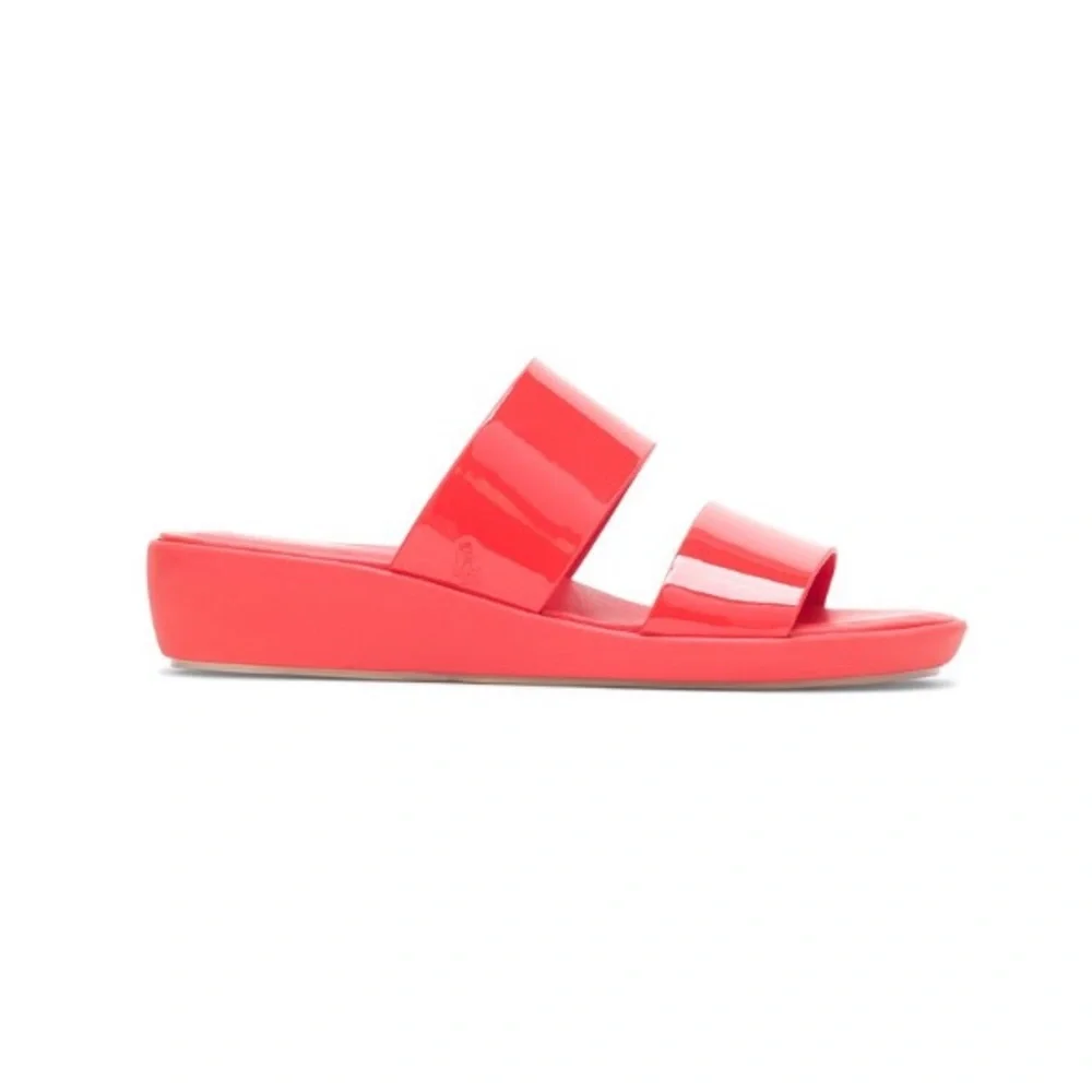 Hush Puppies Fiesta Red Brite Jelly Slides Women’s Size 12 New in Box - Picture 3 of 5